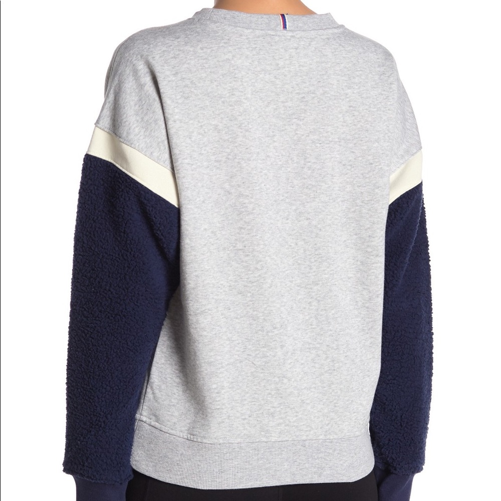 Champion gray navy sweatshirt shearling XL Large - Picture 2 of 6